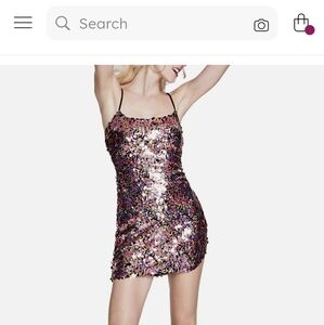 New sequin mini dress
